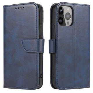 Pokrowiec etui z klapką i portfelem do Xiaomi Redmi Note 12 5G / Poco X5 5G Magnet Case niebieskie