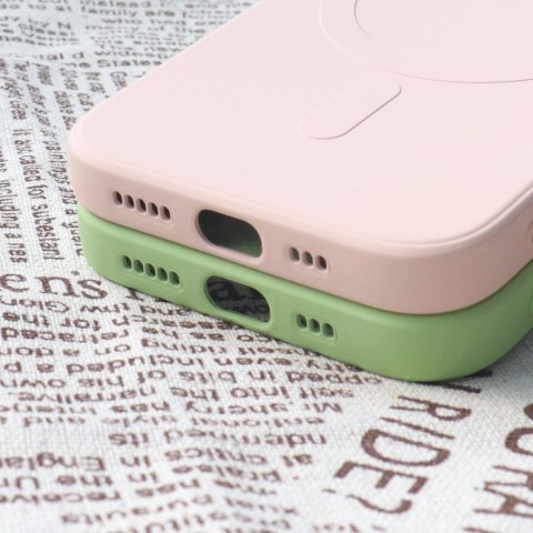 Silikonowe etui z MagSafe do iPhone 15 Plus Silicone Case różowe