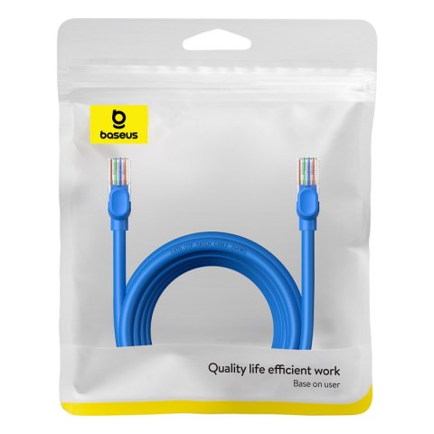 Kabel przewód sieciowy Ethernet Cat 6 RJ-45 1000Mb/s skrętka 5m niebieski