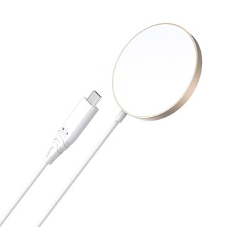 Ładowarka magnetyczna bezprzewodowa 15W MagSafe do iPhone 12/13/14 złota