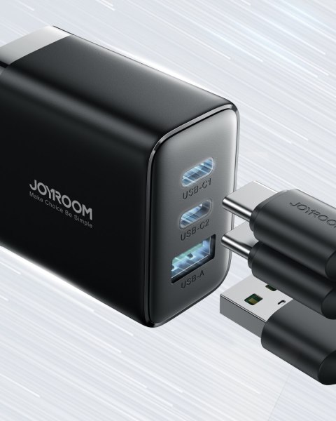 Szybka ładowarka sieciowa 2x USB-C / 1x USB-A 32W czarna