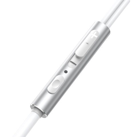 Zestaw słuchawkowy słuchawki Wired Series miniJack 3.5mm 1.2m srebrny