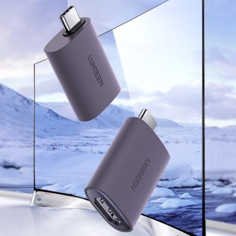 Adapter przejściówka obrazu Video USB-C na HDMI 4K szary