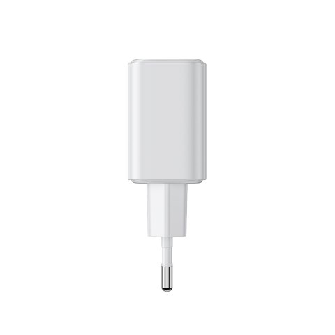 Ładowarka sieciowa USB-A USB-C PD 20W + kabel USB-C JR-TCF05 biała