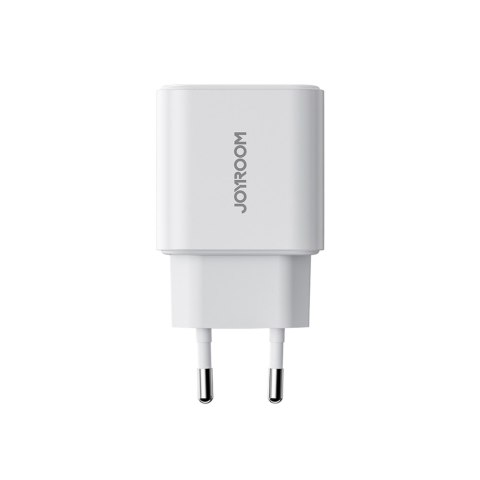 Ładowarka sieciowa USB-A USB-C PD 20W + kabel USB-C JR-TCF05 biała