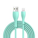 Kabel przewód do iPhone USB-A - Lightning 3A wskaźnik ładowania 2m zielony