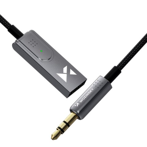 Adapter audio z odbiornikiem Bluetooth 5.3 i złączem AUX miniJack 3.5 mm i USB-A