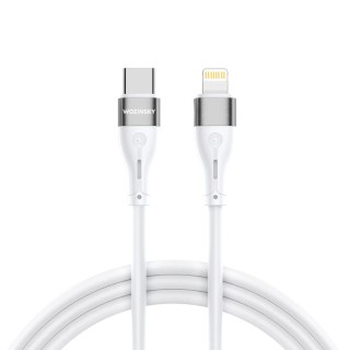 Kabel przewód do iPhone USB-C - Lightning PD 27W 1m biały