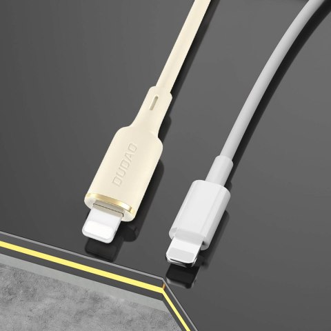 Kabel przewód do iPhone wzmacniany SR USB-A - Lightning 5A 1m beżowy