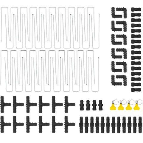 Linia kroplująca do podlewania nawadniania roślin ze złączami 400 m - zestaw