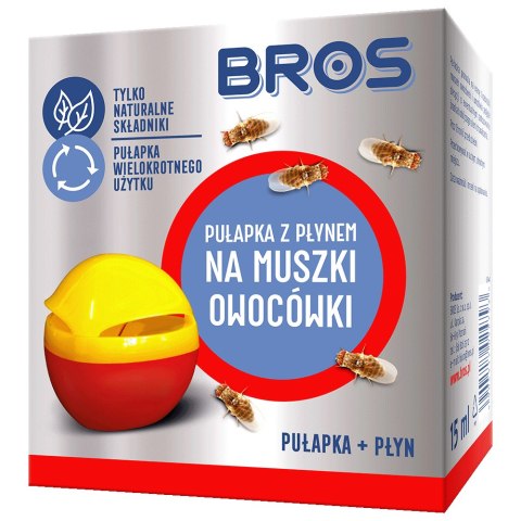 BROS - pułapka z płynem na muszki owocówki