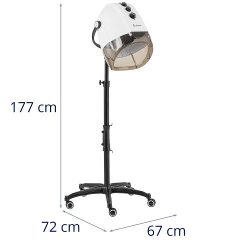 Suszarka do włosów hełmowa fryzjerska z jonizacją stojąca 70 C 1000 W