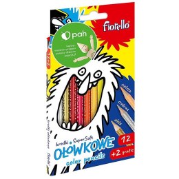 Kredki ołówkowe Fiorello Super Soft 14 kolorów