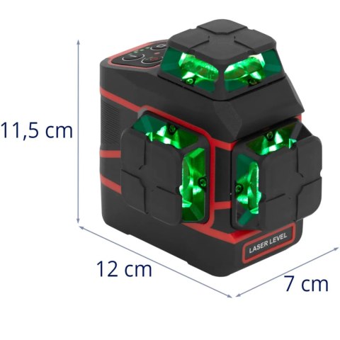 Laser krzyżowy samopoziomujący 360 stopni z pilotem 30 m