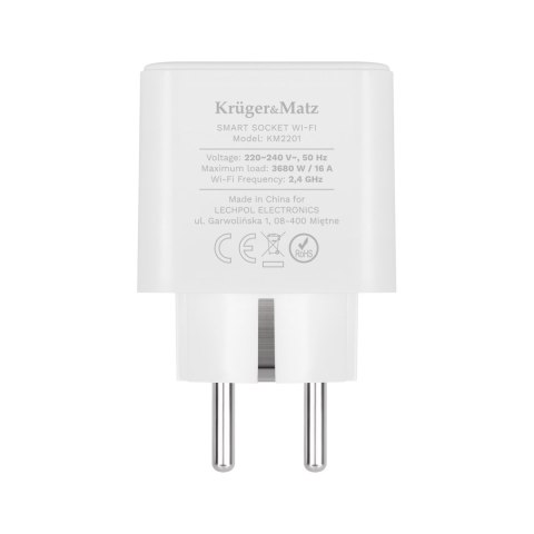 Gniazdo WiFi Kruger&Matz Connect P3 Tuya