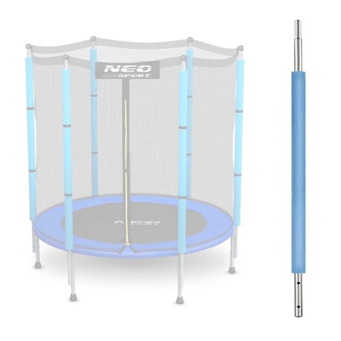 Słupek dolny do trampoliny z siatką zewnętrzną 4,5 ft niebieski Neo-Sport