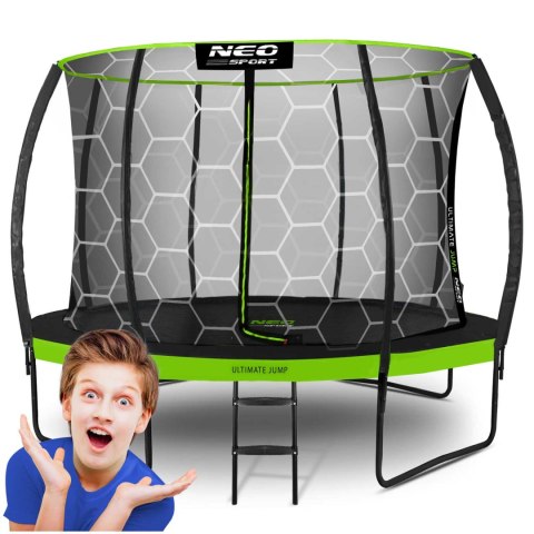 Trampolina ogrodowa profilowana 12ft/374cm z siatką wewnętrzną Neo-Sport