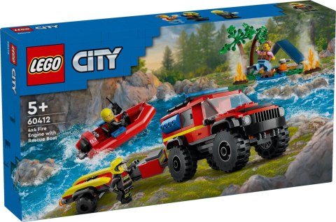 60412 - LEGO City - Terenowy wóz strażacki z łodzią ratunkową