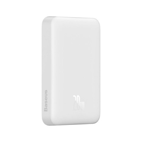 Mini powerbank 10000mAh z ładowaniem indukcyjnym MagSafe PD 20W biały