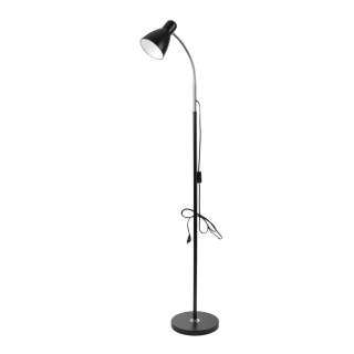 Lampa stojąca podłogowa LAR, max 20W E27, 155 cm, czarna