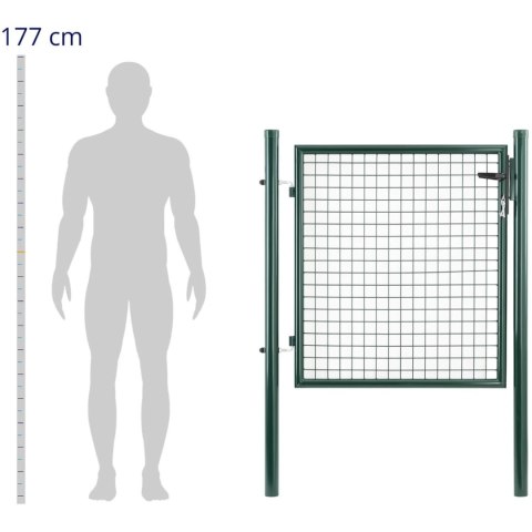 Brama furtka wejściowa ogrodowa ze stali 107.5 x 150 cm