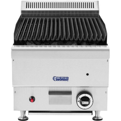 Grill lawowy na gaz ziemny ryflowany 50 x 27 cm 7200 W