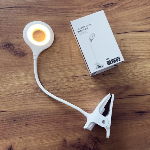 Bezprzewodowa lampka LED kosmetyczna do czytania pracy + kabel micro USB - biały