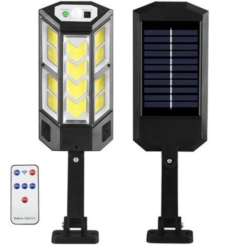 ZD96 Lampa solarna led 300w czujnik zmierzchu i ruchu