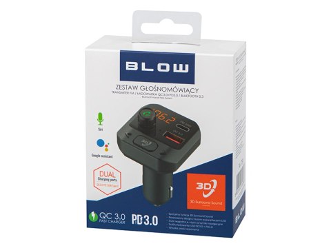 74-175# Transmiter fm blow bt zestaw głośnomówiący + 3d stereo