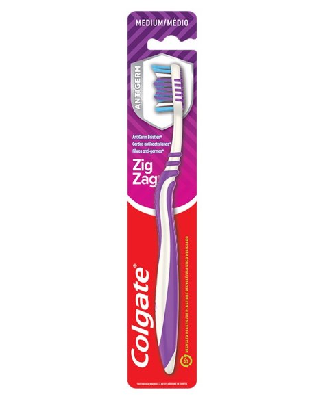 Colgate ZigZag Antibacterial Medium Szczoteczka do Zębów