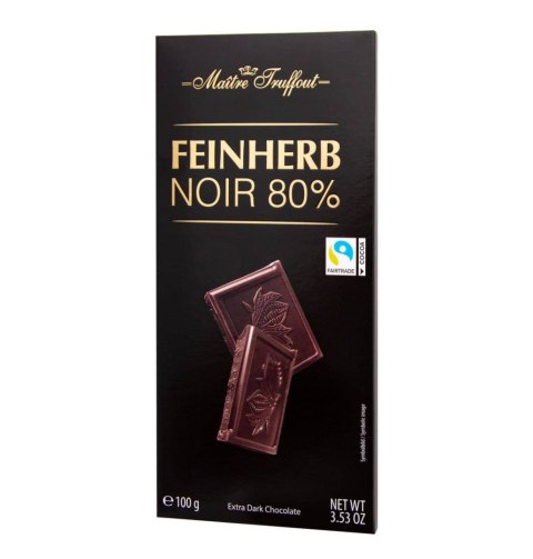 MaitreTruffout Premium Extra Gorzka Czekolada 80% 100 g