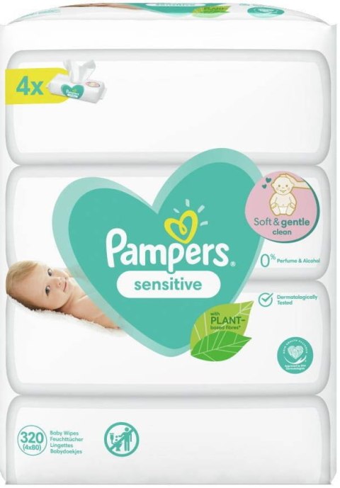 Pampers Sensitive Chusteczki Nawilżone 320 szt.