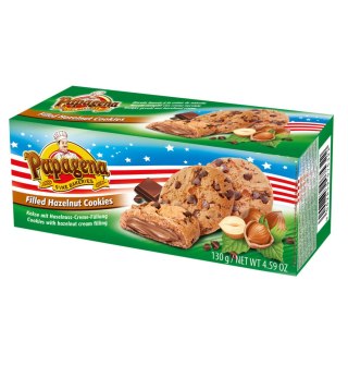 Papagena Choco Chip Ciastka z Kremem Orzechowym i Orzechami 130 g