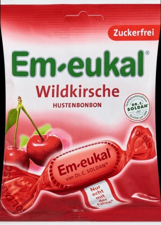 Em-eukal Wildkirsche Cukierki bez Cukru 75 g