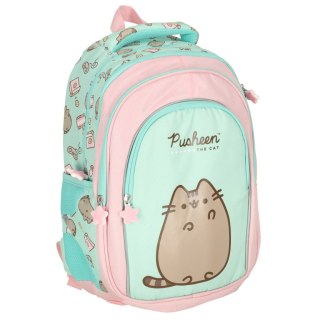 Plecak szkolny młodzieżowy 4-komorowy Pusheen Mint 16 cali