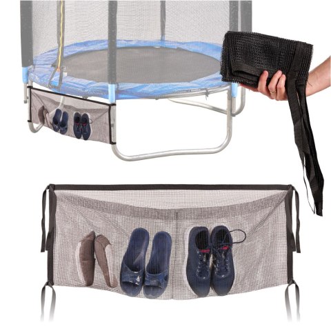 Torba siatka dolna do trampoliny organizer na buty klucze telefonersalna 110cm