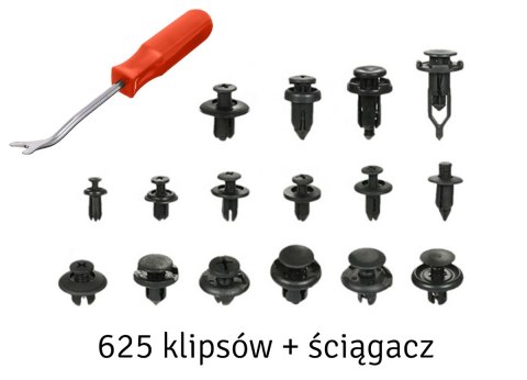 AG741 Zestaw spinek samochodowych 625szt