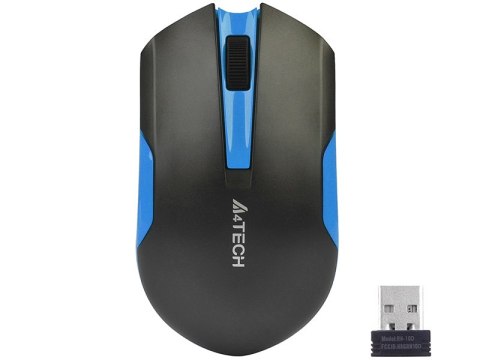 Mysz A4TECH V-TRACK G3-200N-1 Black+Blue WRLS