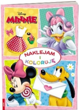 Minnie. Naklejam i koloruje