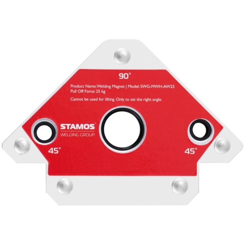 Kątownik uchwyt spawalniczy magnetyczny kąt 45/90/135 do 25 kg