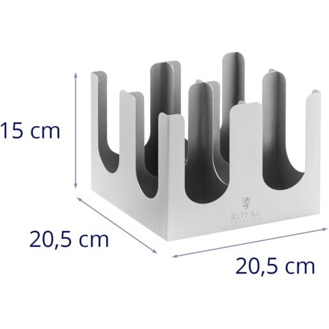 Stojak organizer na kubki i pokrywki do kawy napojów na wynos stalowy