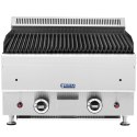 Grill lawowy na gaz ziemny ryflowany 50 x 47 cm 2 x 7200 W