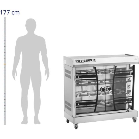 Rożen elektryczny na 4-6 kurczaków 4 poziomy 8000 W 400 V