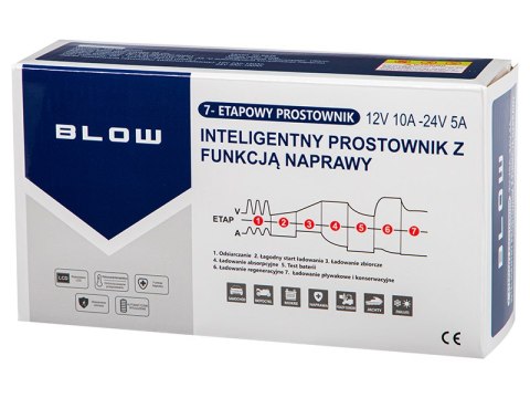 58-683# Prostownik automatyczny 12v/10a-24v/5a blow