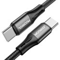 Kabel do szybkiego ładowania i transmisji danych USB-C USB-C PD 60W 2m czarny