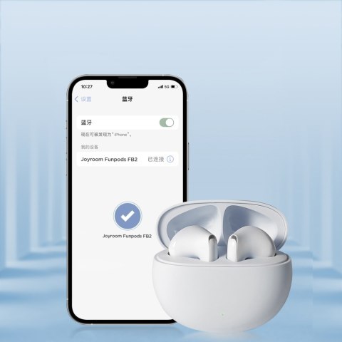 Bezprzewodowe słuchawki douszne Funpods JR-FB2 białe
