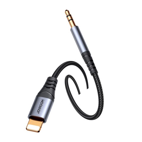 Kabel audio stereo do iPhone iPad AUX 3.5 mm mini jack - Lightning 1.2m czarny