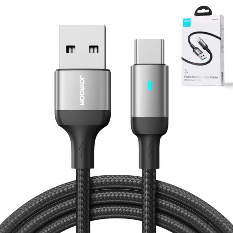 Kabel przewód USB - USB-C do szybkiego ładowania A10 Series 3A 1.2m czarny