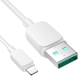 Kabel przewód do iPhone Lightning - USB 2.4A 1.2m biały