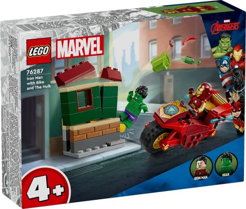 LEGO® Super Heroes - Iron Man z motocyklem i Hulk